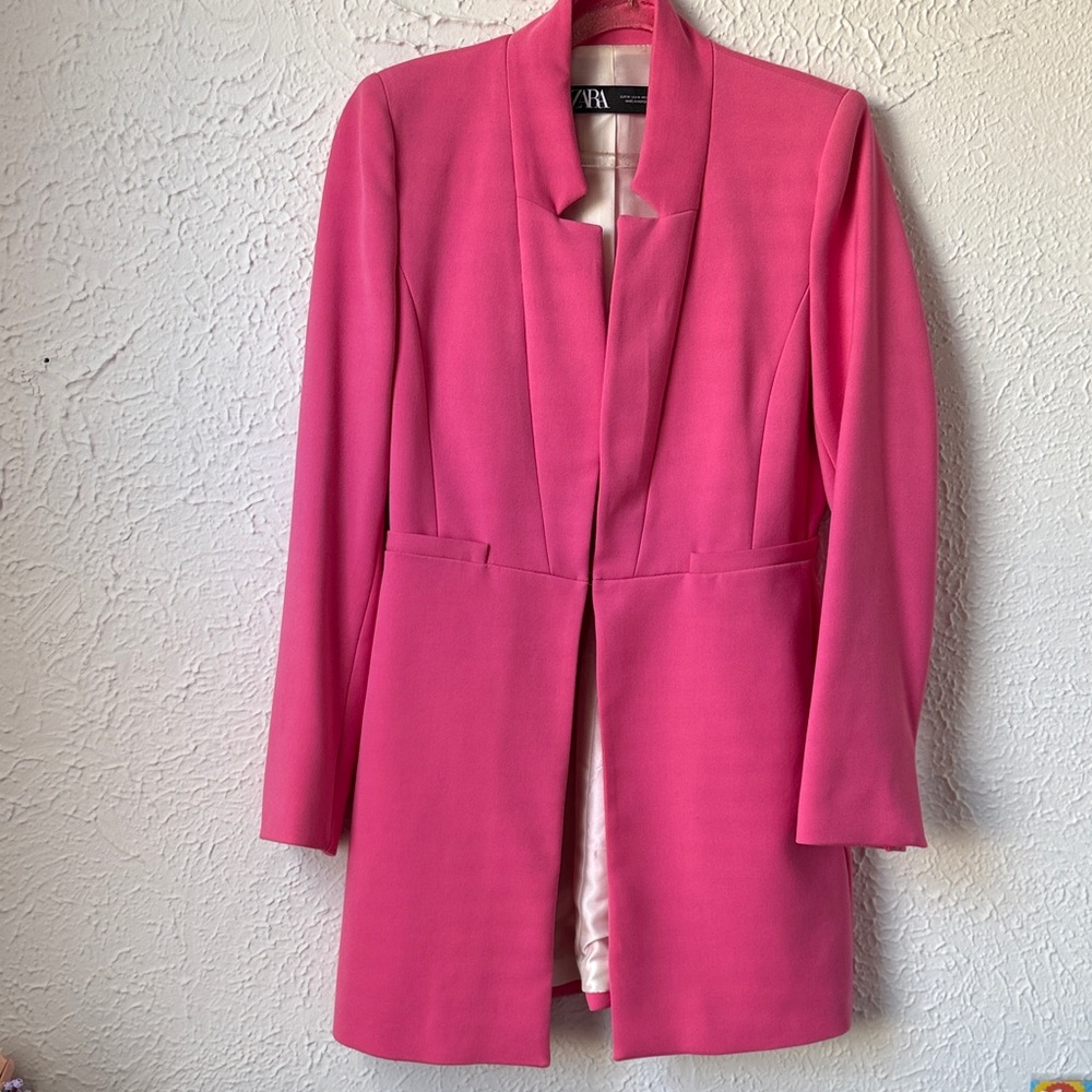 Zara Women's Bold Pink Blazer